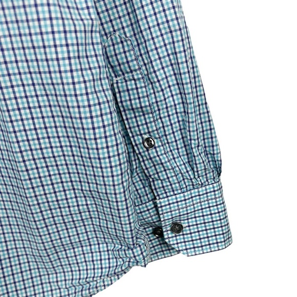 Express Modern Fit Mens Plaid Button Front Shirt Size XL - Picture 7 of 9